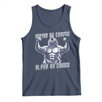 Funny Cringe Werewolf Memes Tank Top Human By Chance Alpha By Choice