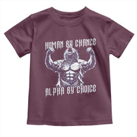 Funny Cringe Werewolf Memes Toddler T Shirt Human By Chance Alpha By Choice