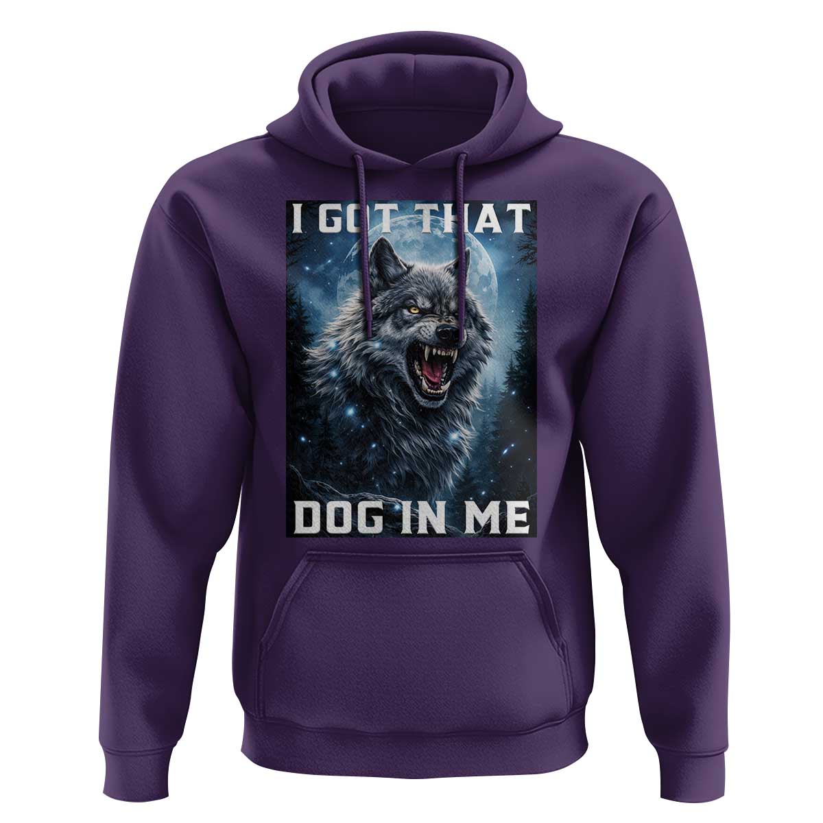 Funny Werewolf Meme Unhinged Hoodie I Got That Dog In Me