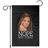 Funny Doll Face Disgusted Garden Flag Nope Not Today Meme
