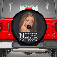 Funny Doll Face Disgusted Spare Tire Cover Nope Not Today Meme