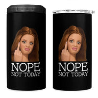 Funny Doll Face Disgusted 4 in 1 Can Cooler Tumbler Nope Not Today Meme