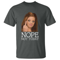 Funny Doll Face Disgusted T Shirt Nope Not Today Meme