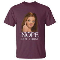 Funny Doll Face Disgusted T Shirt Nope Not Today Meme