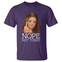 Funny Doll Face Disgusted T Shirt Nope Not Today Meme
