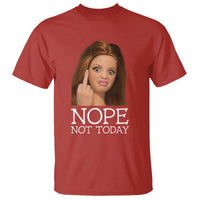 Funny Doll Face Disgusted T Shirt Nope Not Today Meme