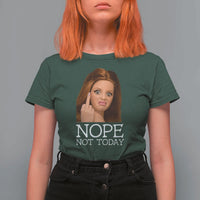 Funny Doll Face Disgusted T Shirt For Women Nope Not Today Meme