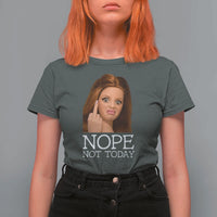 Funny Doll Face Disgusted T Shirt For Women Nope Not Today Meme