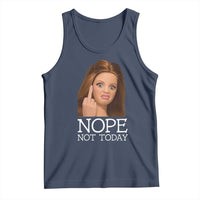 Funny Doll Face Disgusted Tank Top Nope Not Today Meme