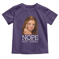 Funny Doll Face Disgusted Toddler T Shirt Nope Not Today Meme