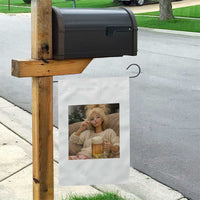 Funny Smoking And Drinking Doll Meme Garden Flag Weekend Relaxation