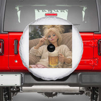 Funny Smoking And Drinking Doll Meme Spare Tire Cover Weekend Relaxation
