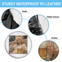 Funny Smoking And Drinking Doll Meme Spare Tire Cover Weekend Relaxation