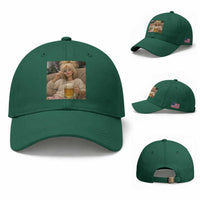 Funny Smoking And Drinking Doll Meme Baseball Cap Weekend Relaxation