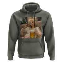 Funny Smoking And Drinking Doll Meme Hoodie Weekend Relaxation