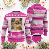 Funny Smoking And Drinking Doll Meme Ugly Christmas Sweater Weekend Relaxation