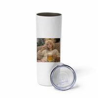 Funny Smoking And Drinking Doll Meme Skinny Tumbler Weekend Relaxation