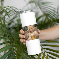 Funny Smoking And Drinking Doll Meme Skinny Tumbler Weekend Relaxation