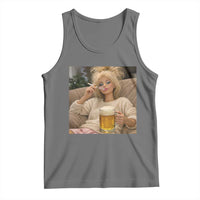Funny Smoking And Drinking Doll Meme Tank Top Weekend Relaxation