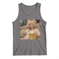 Funny Smoking And Drinking Doll Meme Tank Top Weekend Relaxation