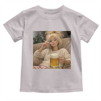 Funny Smoking And Drinking Doll Meme Toddler T Shirt Weekend Relaxation