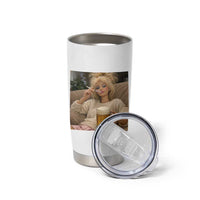 Funny Smoking And Drinking Doll Meme Tumbler Cup Weekend Relaxation