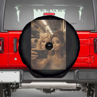 Funny Selfie Doll Meme Spare Tire Cover Aesthetic Doll Face Graphic
