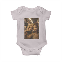 Funny Selfie Doll Meme Baby Onesie Aesthetic Doll Face Graphic