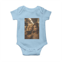 Funny Selfie Doll Meme Baby Onesie Aesthetic Doll Face Graphic