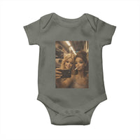 Funny Selfie Doll Meme Baby Onesie Aesthetic Doll Face Graphic