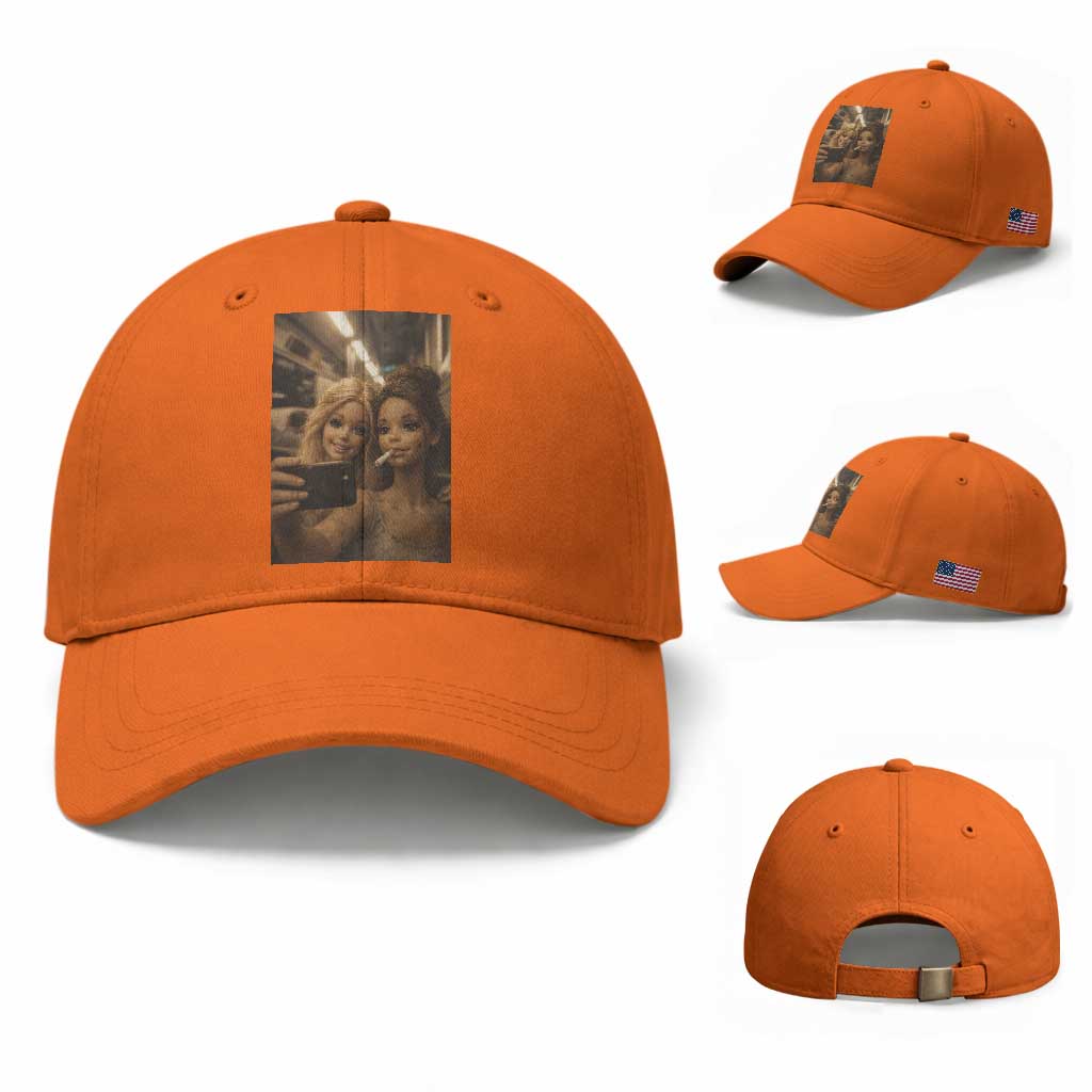 Funny Selfie Doll Meme Baseball Cap Aesthetic Doll Face Graphic