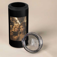 Funny Selfie Doll Meme 4 in 1 Can Cooler Tumbler Aesthetic Doll Face Graphic