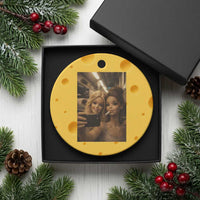 Funny Selfie Doll Meme Ceramic Ornament Aesthetic Doll Face Graphic