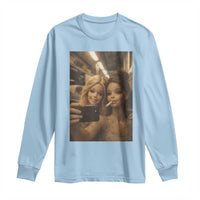 Funny Selfie Doll Meme Long Sleeve Shirt Aesthetic Doll Face Graphic