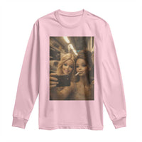 Funny Selfie Doll Meme Long Sleeve Shirt Aesthetic Doll Face Graphic