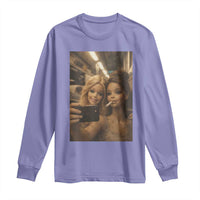 Funny Selfie Doll Meme Long Sleeve Shirt Aesthetic Doll Face Graphic