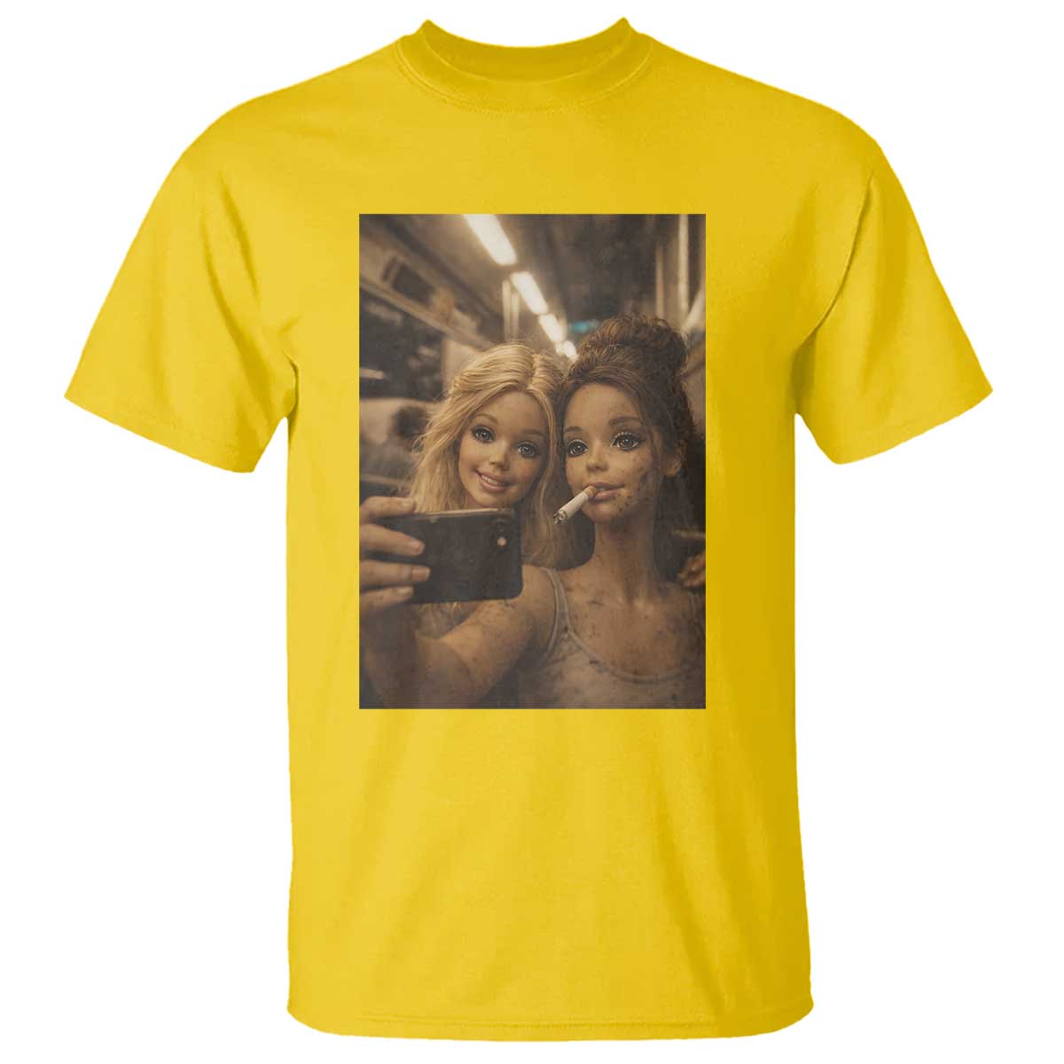 Funny Selfie Doll Meme T Shirt Aesthetic Doll Face Graphic