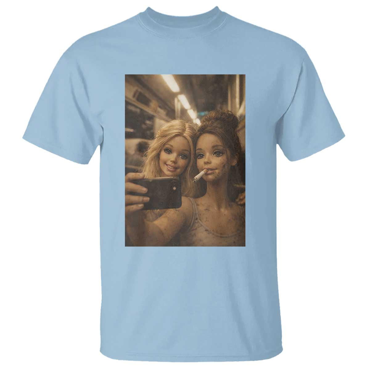 Funny Selfie Doll Meme T Shirt Aesthetic Doll Face Graphic