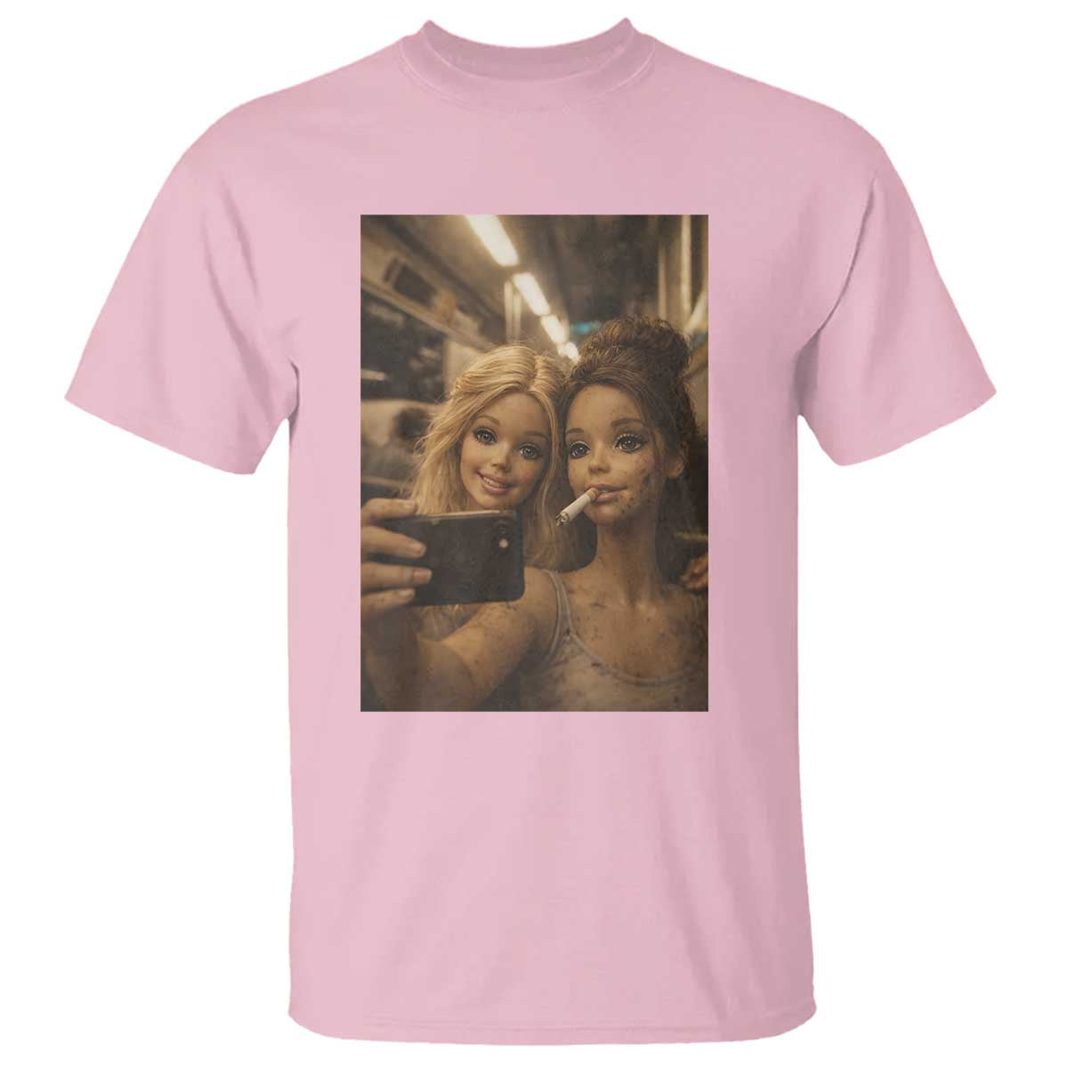 Funny Selfie Doll Meme T Shirt Aesthetic Doll Face Graphic