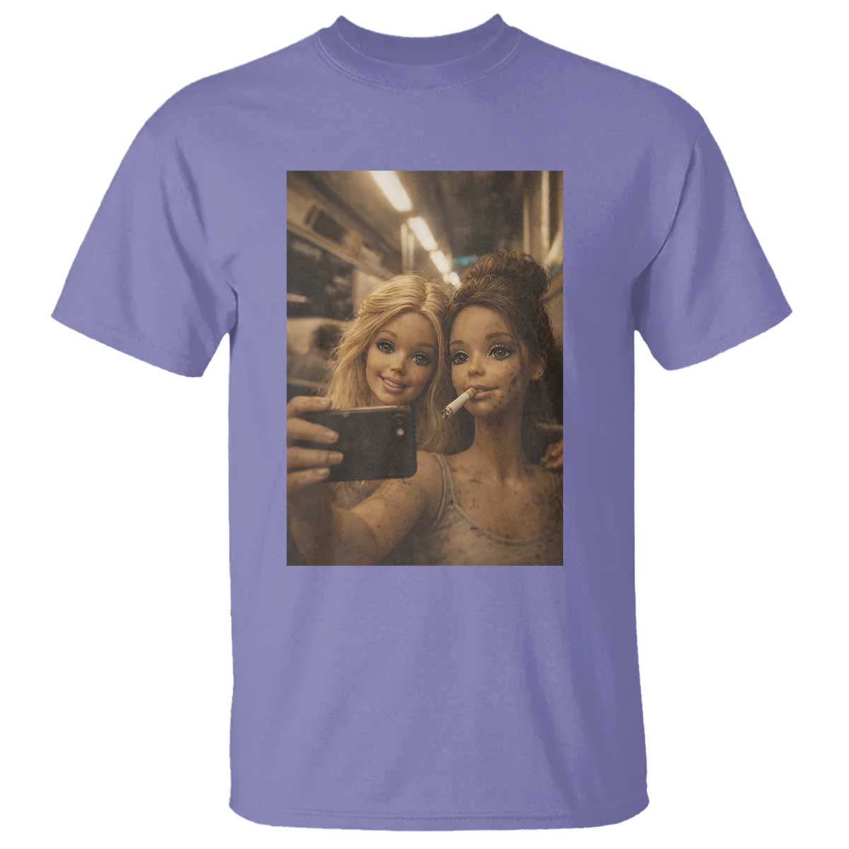 Funny Selfie Doll Meme T Shirt Aesthetic Doll Face Graphic