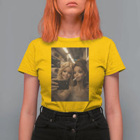Funny Selfie Doll Meme T Shirt For Women Aesthetic Doll Face Graphic