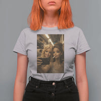 Funny Selfie Doll Meme T Shirt For Women Aesthetic Doll Face Graphic