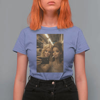 Funny Selfie Doll Meme T Shirt For Women Aesthetic Doll Face Graphic