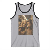 Funny Selfie Doll Meme Tank Top Aesthetic Doll Face Graphic