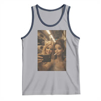 Funny Selfie Doll Meme Tank Top Aesthetic Doll Face Graphic