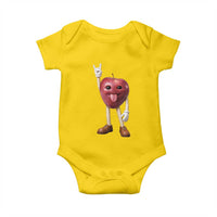Funny Apple With Face Wapple Meme Baby Onesie