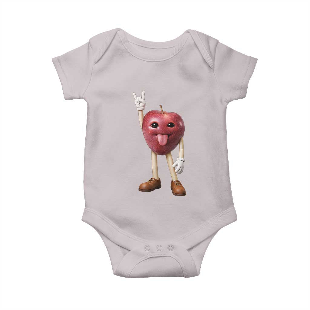 Funny Apple With Face Wapple Meme Baby Onesie