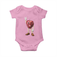 Funny Apple With Face Wapple Meme Baby Onesie