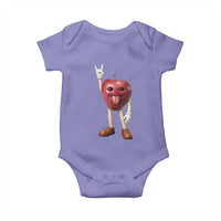 Funny Apple With Face Wapple Meme Baby Onesie