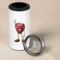 Funny Apple With Face Wapple Meme 4 in 1 Can Cooler Tumbler